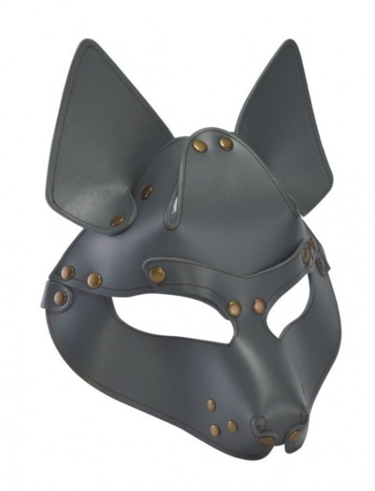 Серая маска Wolf с клепками - Sitabella - купить с доставкой в Балашихе