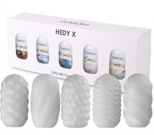 Набор из 5 мастурбаторов Hedy X5 Mixed - Svakom - в Балашихе купить с доставкой