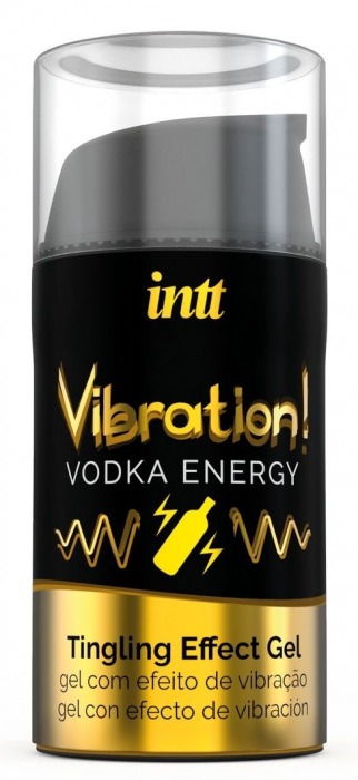 Жидкий интимный гель с эффектом вибрации Vibration! Vodka Energy - 15 мл. - INTT - купить с доставкой в Балашихе