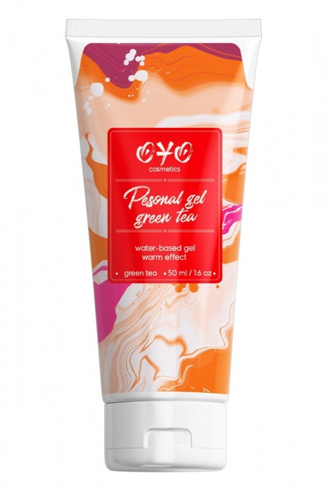 Интимная смазка на водной основе с согревающим эффектом OYO Personal Gel Green Tea - 50 мл. - OYO - купить с доставкой в Балашихе