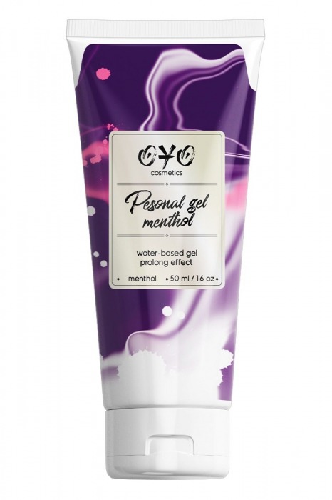 Интимная смазка на водной основе с пролонгирующим эффектом OYO Personal Gel Menthol - 50 мл. - OYO - купить с доставкой в Балашихе