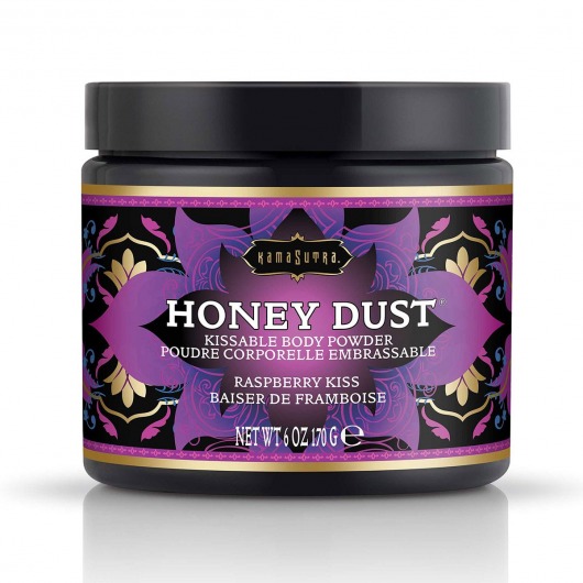 Пудра для тела Honey Dust Body Powder с ароматом малины - 170 гр. - Kama Sutra - купить с доставкой в Балашихе