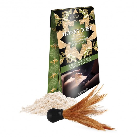 Пудра для тела Honey Dust Body Powder с ароматом жимолости - 28 гр. - Kama Sutra - купить с доставкой в Балашихе