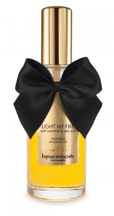 Массажное масло Light My Fire с ароматом карамели - 100 мл. - Bijoux Indiscrets - купить с доставкой в Балашихе