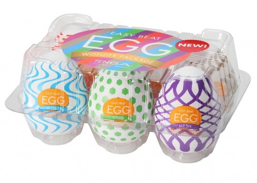 Набор из 6 мастурбаторов Tenga EGG IV с различным рельефом - Tenga - в Балашихе купить с доставкой