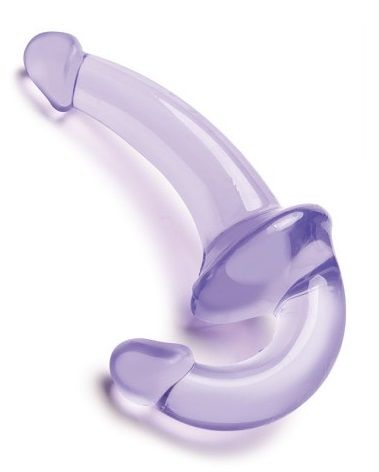 Фиолетовый безремневой страпон Strapless Strap-On - Lux Fetish - купить с доставкой в Балашихе