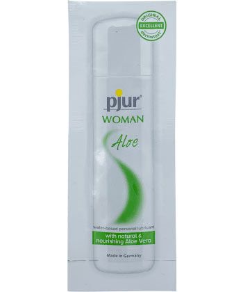 Лубрикант на водной основе pjur WOMAN Aloe - 2 мл. - Pjur - купить с доставкой в Балашихе