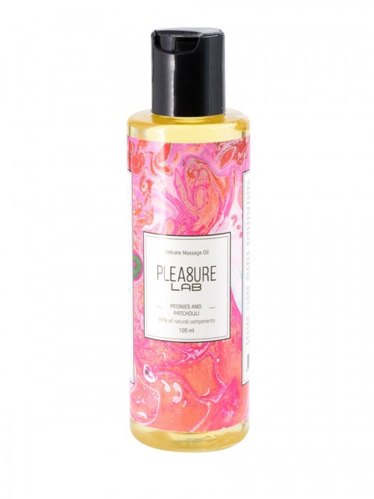 Массажное масло Pleasure Lab Delicate с ароматом пиона и пачули - 100 мл. - Pleasure Lab - купить с доставкой в Балашихе