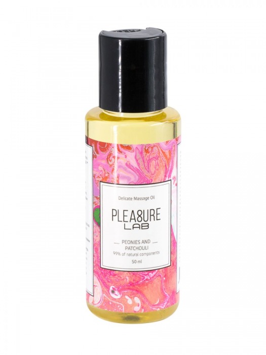 Массажное масло Pleasure Lab Delicate с ароматом пиона и пачули - 50 мл. - Pleasure Lab - купить с доставкой в Балашихе