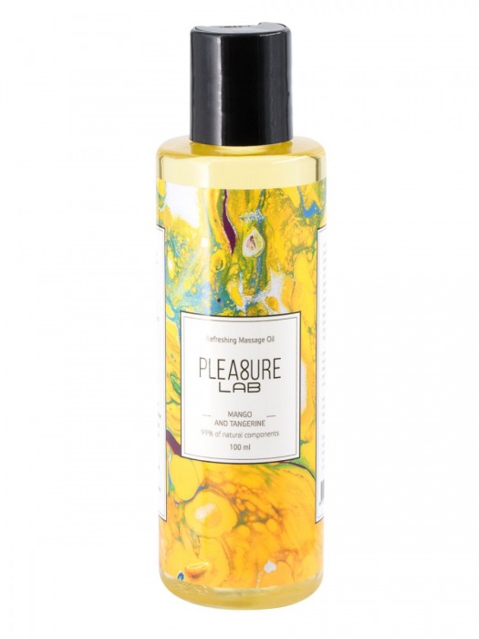 Массажное масло Pleasure Lab Refreshing с ароматом манго и мандарина - 100 мл. - Pleasure Lab - купить с доставкой в Балашихе