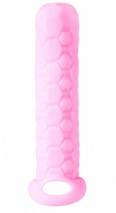 Розовый фаллоудлинитель Homme Long - 13,5 см. - Lola Games - в Балашихе купить с доставкой