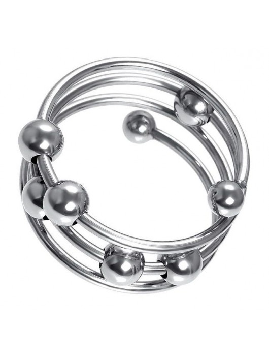 Большое металлическое кольцо под головку пениса - ToyFa - купить с доставкой в Балашихе