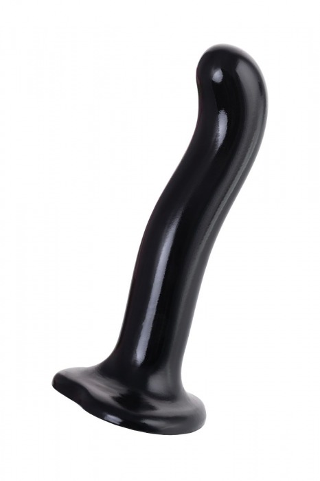 Черный стимулятор для пар P G-Spot Dildo Size L - 19 см. - Strap-on-me - в Балашихе купить с доставкой
