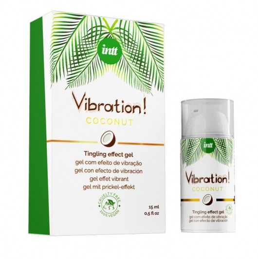 Возбуждающий гель с ароматом кокоса Vibration Coconut - 15 мл. - INTT - купить с доставкой в Балашихе
