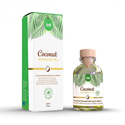Массажный гель с ароматом кокоса Coconut - 30 мл. - INTT - купить с доставкой в Балашихе