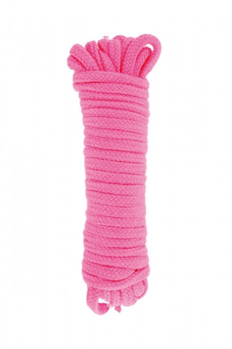 Розовая веревка для связывания Sweet Caress Rope - 10 метров - Sweet Caress - купить с доставкой в Балашихе
