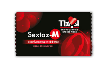 Возбуждающий крем Sextaz-M для мужчин в одноразовой упаковке - 1,5 гр. - Биоритм - купить с доставкой в Балашихе