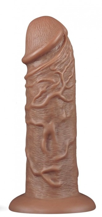 Коричневый фаллоимитатор Cubby dildo - 26,6 см. - Lovetoy