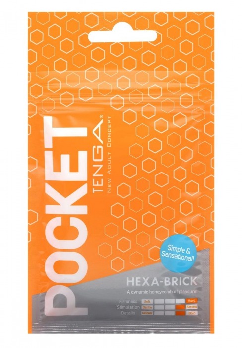 Карманный мастурбатор HEXA-BRICK - Tenga - в Балашихе купить с доставкой