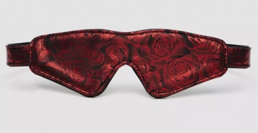 Двусторонняя красно-черная маска на глаза Reversible Faux Leather Blindfold - Fifty Shades of Grey - купить с доставкой в Балашихе