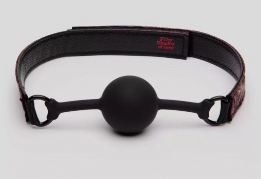 Кляп-шар на двусторонних ремешках Reversible Silicone Ball Gag - Fifty Shades of Grey - купить с доставкой в Балашихе