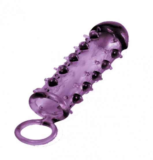 Закрытая фиолетовая насадка с пупырышками SAMURAI PENIS SLEEVE PURPLE - 14,5 см. - NMC - в Балашихе купить с доставкой