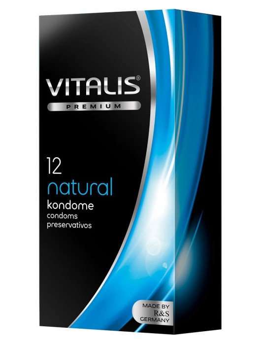 Классические презервативы VITALIS PREMIUM natural - 12 шт. - Vitalis - купить с доставкой в Балашихе