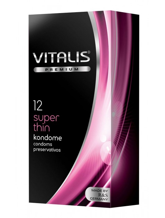 Ультратонкие презервативы VITALIS PREMIUM super thin - 12 шт. - Vitalis - купить с доставкой в Балашихе