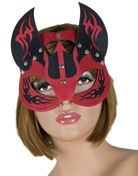 Маска дьяволицы с рожками - LOVETOY (А-Полимер) - купить с доставкой в Балашихе