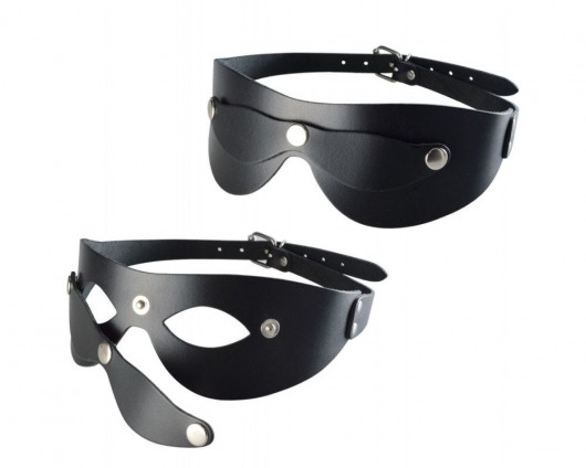 Черная кожаная маска  Новичок - Sitabella - купить с доставкой в Балашихе