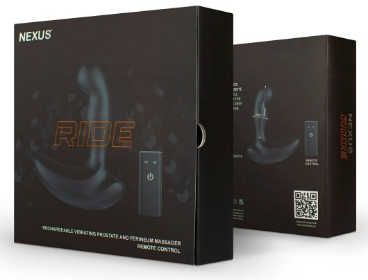 Черный вибромассажер простаты и промежности Nexus Ride - 14 см. - Nexus Range - в Балашихе купить с доставкой