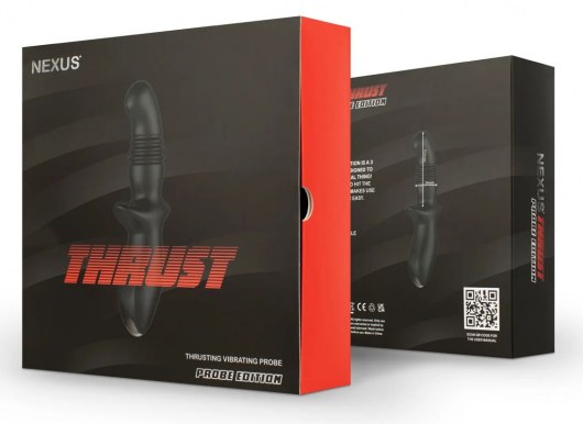 Черный вибромассажер простаты Nexus Thrust с возвратно-поступательными движениями - Nexus Range - в Балашихе купить с доставкой