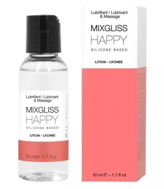 Смазка на силиконовой основе Mixgliss Happy - 50 мл. - Mixgliss - купить с доставкой в Балашихе