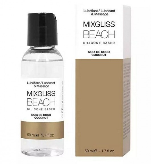 Смазка на силиконовой основе Mixgliss Beach - 50 мл. - Mixgliss - купить с доставкой в Балашихе