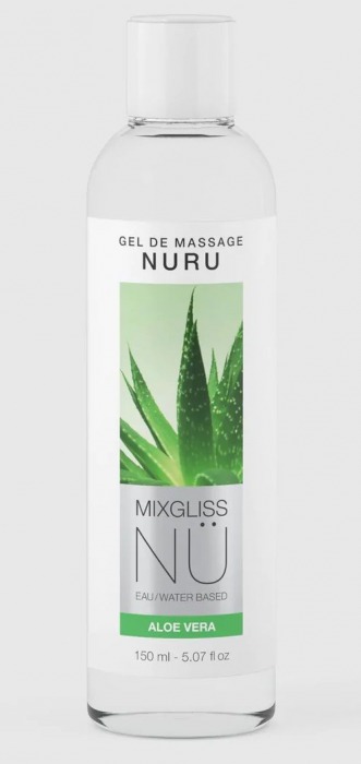 Массажный гель на водной основе Mixgliss NU Aloe Vera - 150 мл. - Mixgliss - купить с доставкой в Балашихе