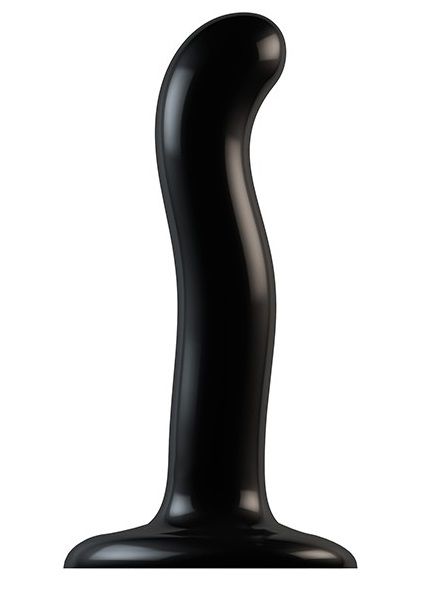 Черный фаллоимитатор-насадка Strap-On-Me P G spot Dildo size S - 16,4 см. - Strap-on-me - купить с доставкой в Балашихе
