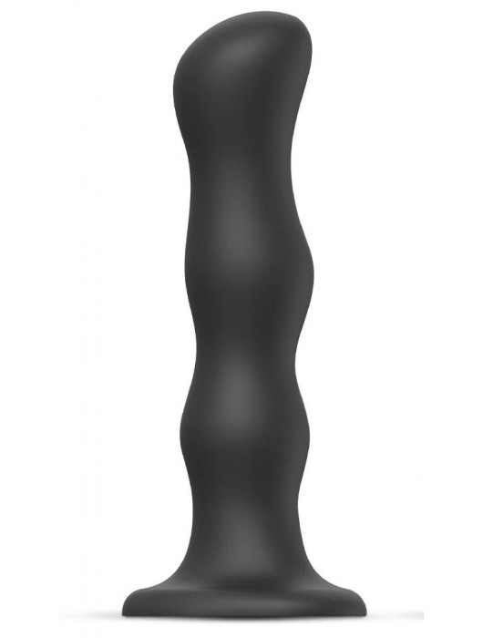 Черная насадка Strap-On-Me Dildo Geisha Balls size XL - Strap-on-me - купить с доставкой в Балашихе