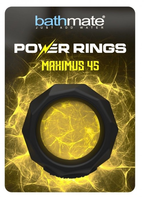 Черное эрекционное кольцо Maximus 45 - Bathmate - в Балашихе купить с доставкой