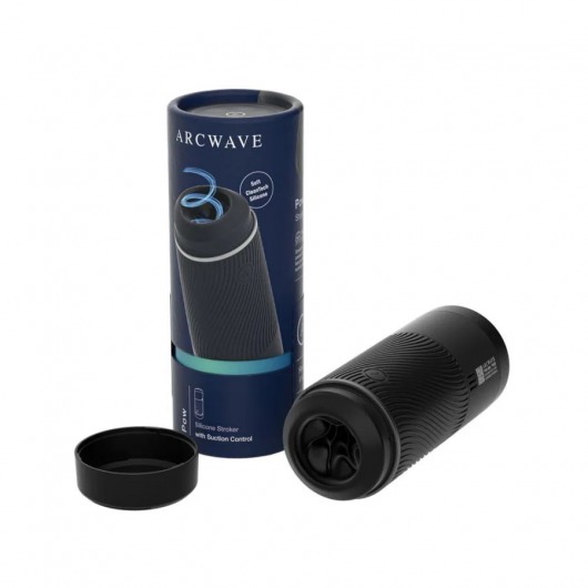 Черный мастурбатор с контролем всасывания Arcwave Pow Stroker - Arcwave - в Балашихе купить с доставкой