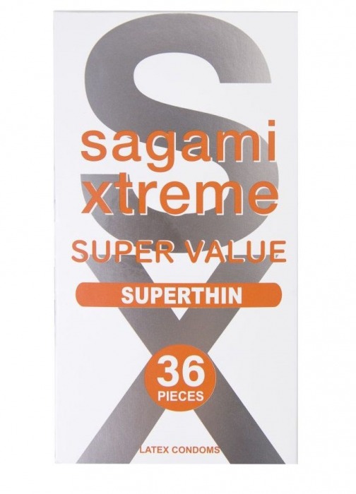 Ультратонкие презервативы Sagami Xtreme Superthin - 36 шт. - Sagami - купить с доставкой в Балашихе