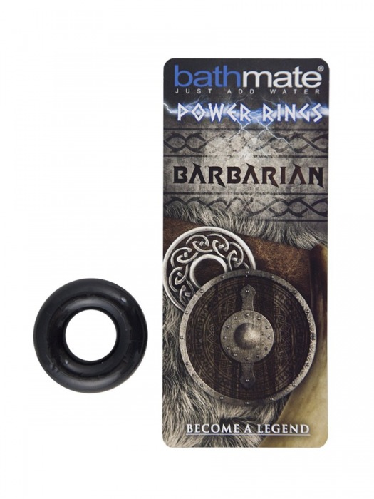 Чёрное эрекционное кольцо Barbarian - Bathmate - в Балашихе купить с доставкой