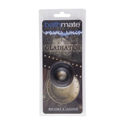 Чёрное эрекционное кольцо Gladiator - Bathmate - в Балашихе купить с доставкой