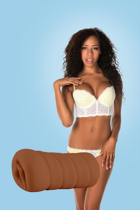 Коричневый мастурбатор-вагина BRIANNA - Dream Toys - в Балашихе купить с доставкой