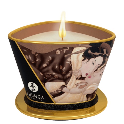 Массажная свеча Intoxicatin Chocolate с ароматом шоколада - 170 мл. - Shunga - купить с доставкой в Балашихе
