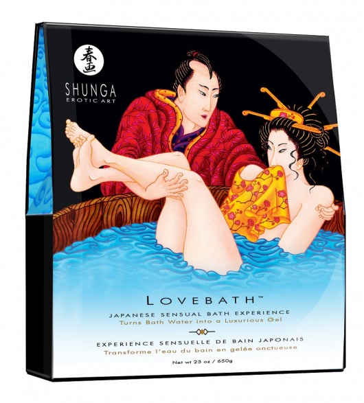 Соль для ванны Lovebath Ocean temptation, превращающая воду в гель - 650 гр. - Shunga - купить с доставкой в Балашихе