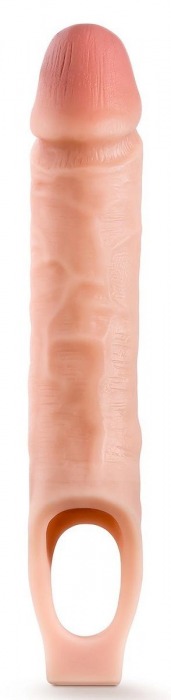 Телесная насадка на пенис 10 Inch Cock Sheath Extender - 25 см. - Blush Novelties - в Балашихе купить с доставкой