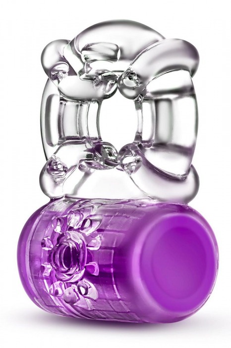 Фиолетовое эрекционное виброкольцо Pleaser Rechargeable C-Ring - Blush Novelties - в Балашихе купить с доставкой