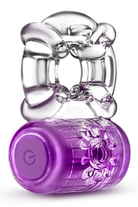 Фиолетовое эрекционное виброкольцо One Night Stand Vibrating C-Ring - Blush Novelties - в Балашихе купить с доставкой