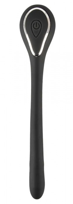 Черный гибкий уретральный стимулятор с вибрацией Vibrating Bendable Dilator - 13,5 см. - Orion - купить с доставкой в Балашихе
