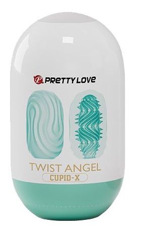 Бирюзовый мастурбатор-яйцо Twist Angel - Baile - в Балашихе купить с доставкой